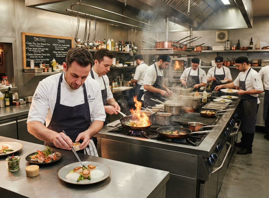 Cucina professionale per ristorazione e grandi impianti
